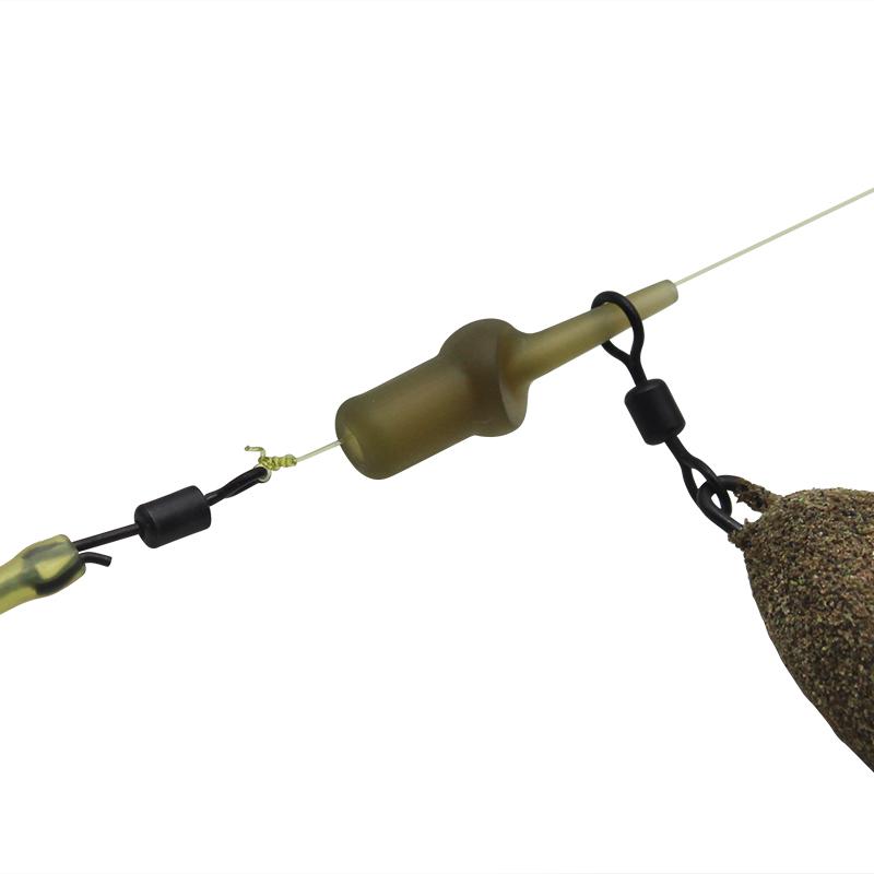 10pcs/box Carp Fishing Accessories Run Rig Rubber Sleeves For Carp Chod Helicopter Rigs Hair Rig Carp Fihsing Terminal Tackle