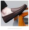 New Men's Genuine Leather Loafers: Breathable, Soft Sole Slip-on Casual Driving Shoes