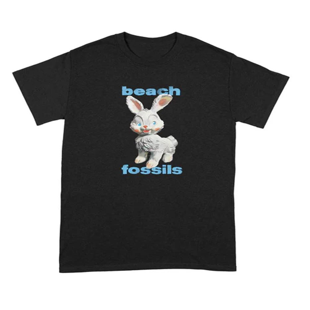 Beach Fossils Band  Bunny   Short Sleeve Cotton Black All Size T-Shirt Unisex T-Shirt XXXL