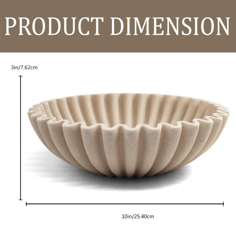 Large Decorative Bowl,Modern Handicraft Bowls Decorative Fruit Bowl for Kitchen Counter,Stylish Key Bowl for Entry Table
