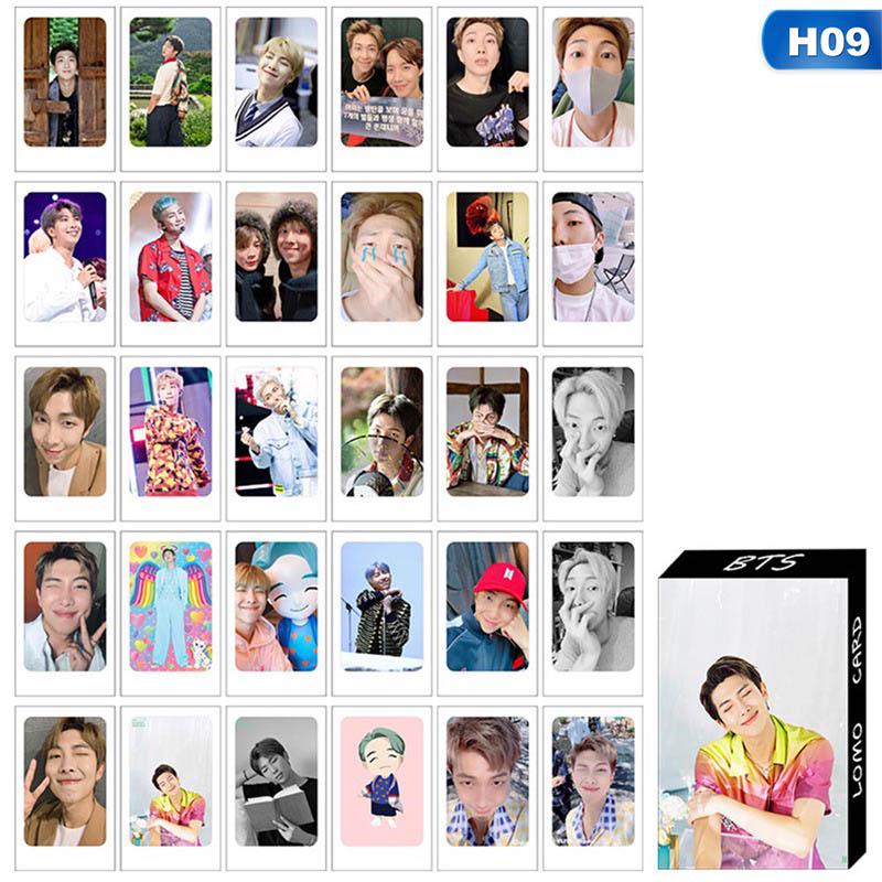 Pocztówka BTS Karta LOMO 30 sztuk w pudełku Plakaty Zestaw pocztówek pamięciowych Kartki z życzeniami Pocztówki prezentowe