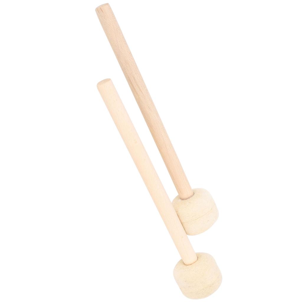 2Pcs Drum Stick Hohe Qualität Wolle Holz Griff Precussion Instrument Zubehör