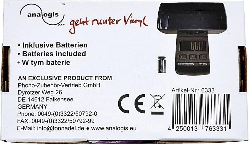 Waga cyfrowa Analogis Balance IT - ANALOGIS 6333, Analogis