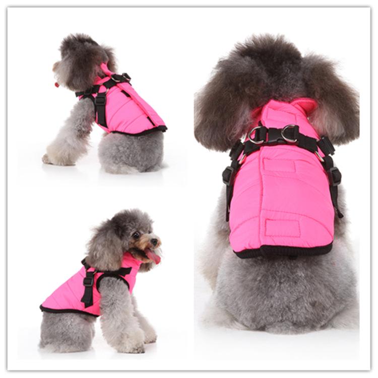 Warm Quilted Dog Jacket: Lamb Fleece Zipper Coat for Winter