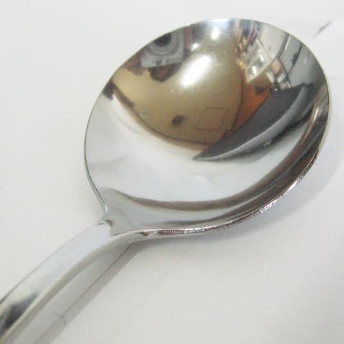 Nagao Hakaku Bouillon Spoons, 14.7cm, Set of 12, Stainless Steel, Dishwasher Safe, Commercial Use, Made In Japan