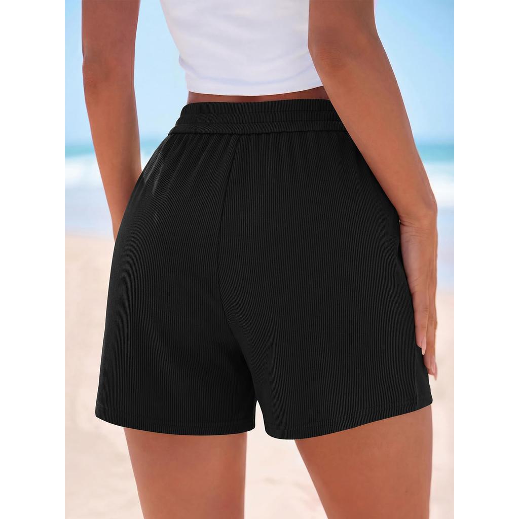 Summer Shorts For Women Casual High Waist Wide Leg Shorts