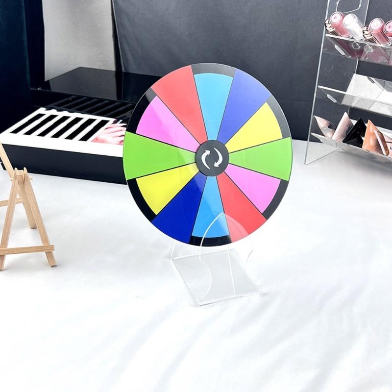 Tabletop Prize Turn Plate Erasable Reusable Fortune Wheel Fortune Party Turn Plate Wheel Prize Rotating Game Enduring