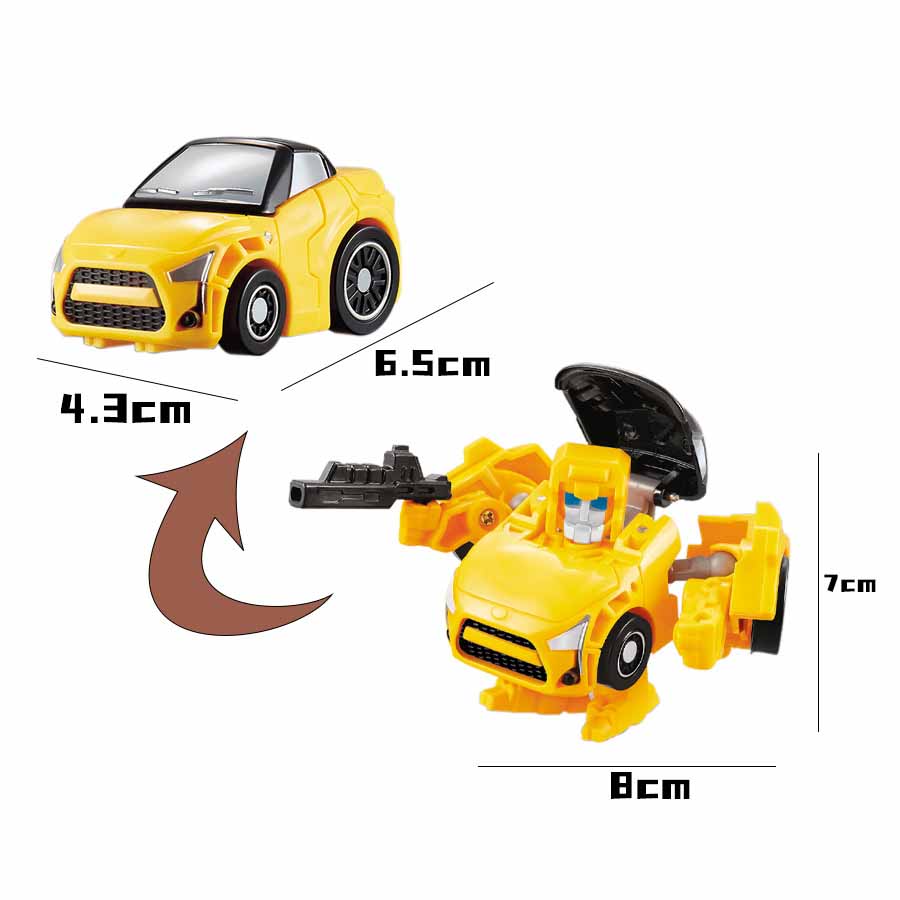 Kids Puzzle Toys Simulation Mini Alloy Deformation Robot Toy Model Fun Manual Deformation Car Robot Toys Boys Interactive Toys