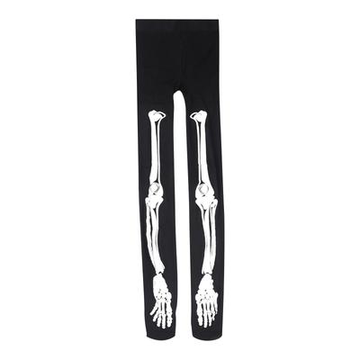 Luminous Skull Stockings Halloween Bar Glow-in-the Dark Glow-in-the Dark Disco Socks Slimming Black Pantyhose Funny Stockings