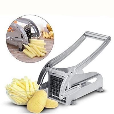 Patates Şerit Kesici Mutfak Paslanmaz Çelik Patates Kızartması Bar Kesme Makinesi Meyve Sebze Salatalık Bar Kesme