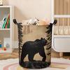 1pc, Bear Mountain Laundry Basket - Cabin Laundry Hamper, Clothes Organizer, Foldable Hamper for Men Women, Laundry Baskets