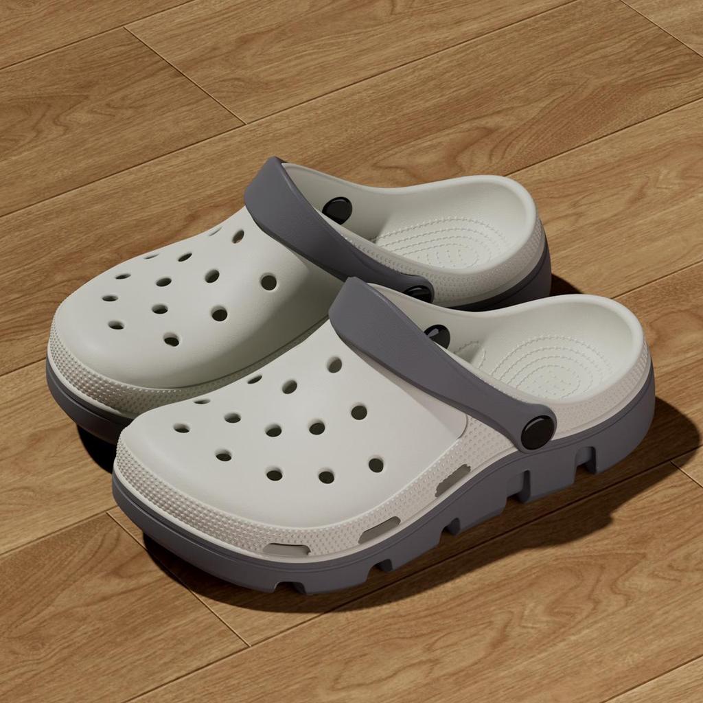 Men's 2025 EVA Holey Beach Shoes, Non-Slip Closed-Toe Slippers, Women's Summer Outdoor Sandals