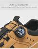 2024 Autumn Men's Low-Top Breathable Leather Work Boots - Thick-Soled, Non-Slip, Trendy Sports Running Shoes.