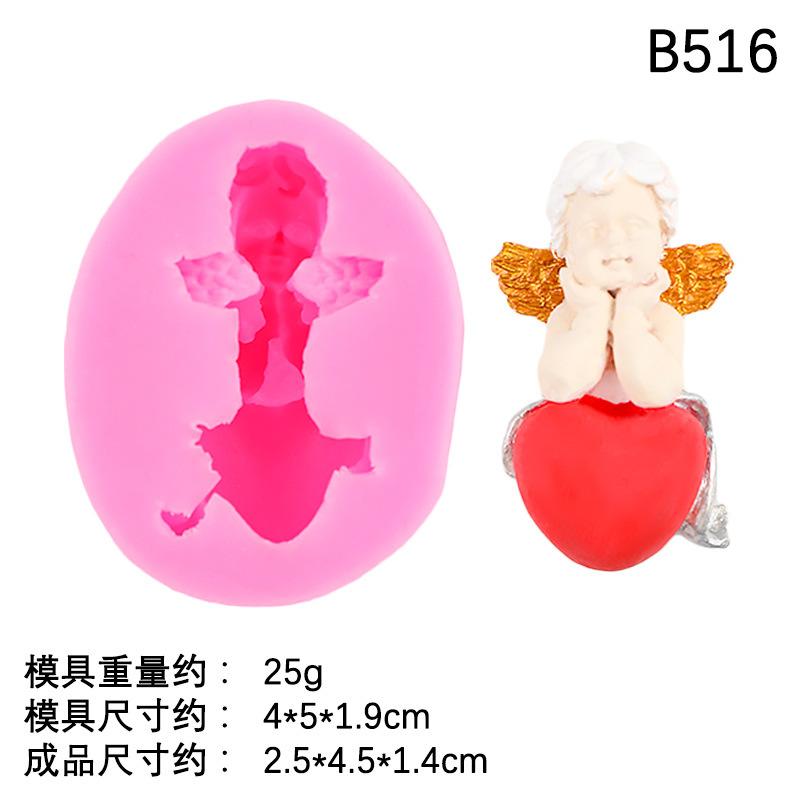 

Silicone Mold for Small Angel Figurine Making Flexible Non-Stick Craft Mold Suitable for Resin Soap Clay and Candle DIY Projects One Size