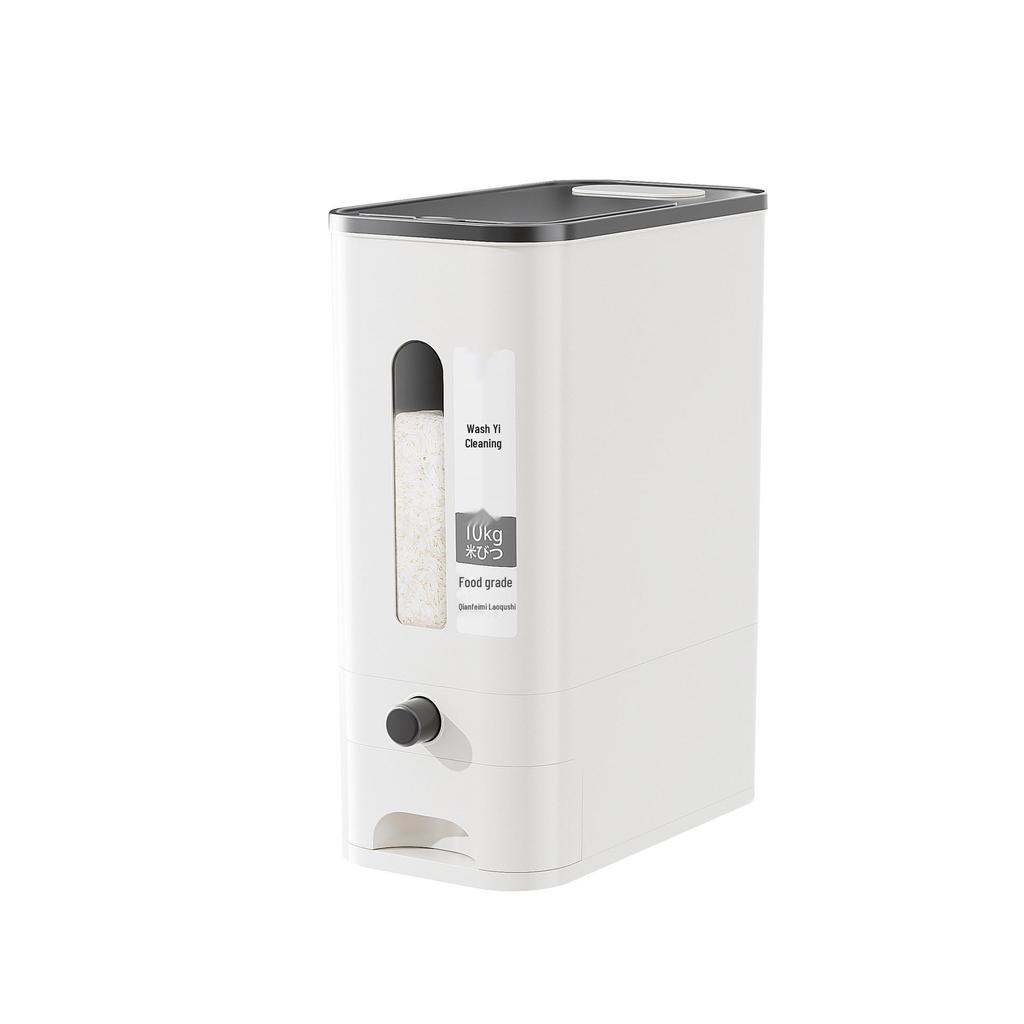Seau de stockage de riz style japonais, Anti-insectes et anti-humidité, Scellé de qualité alimentaire avec grande capacité pour un usage domestique