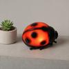 Glowing Ladybug Night Light, Resin Bedside Lamp for Kids, Cute Insect Shaped Table Decor for Bedroom, Funny Small Lamp Gift