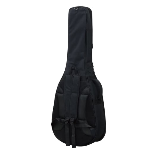 Kikutani GVB-30W Acoustic Guitar Gig Bag, Backpack Type, 20mm Thick Cushion, Black