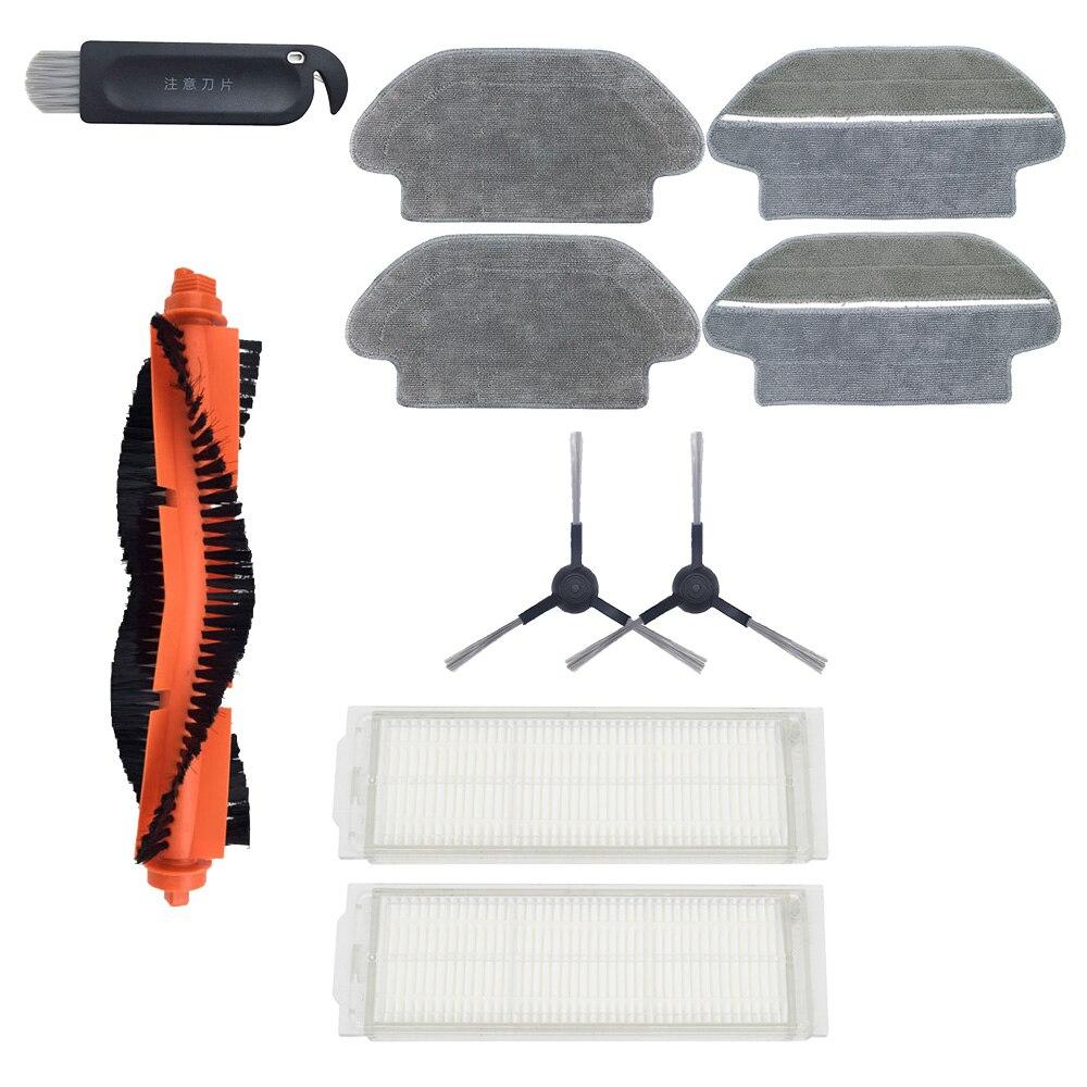 Main Brush Hepa Filter Side Brush Mop Cloth for Xiaomi Robot Vacuum Cleaner STYJ02YM Conga 3490 Viomi V2 PRO Filter V-RVCLM21B