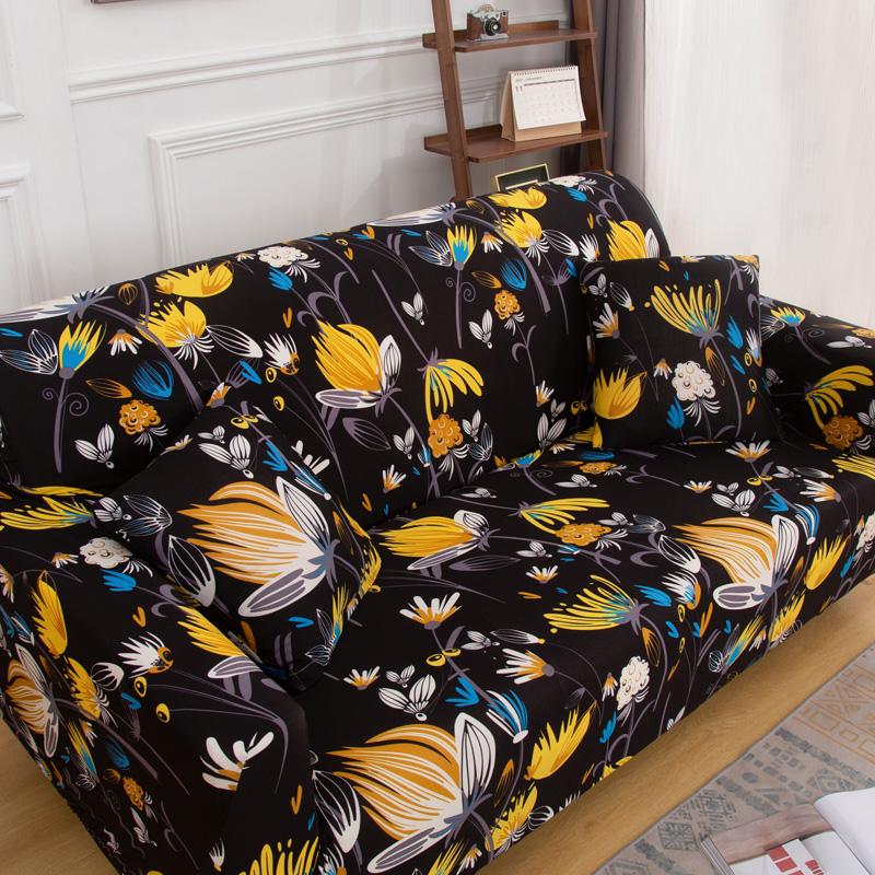 Printed Sofa Cover Stretch Couch Covers Loveseat Slipcovers for 2 Seater Cushion Couch Washable Living Room Furniture Protector