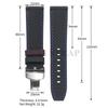 20mm 22mm Premium Silicone Watch Band Butterfly Buckle Waterproof Soft Rubber Strap Breathable Strap Replacement Universal Watch