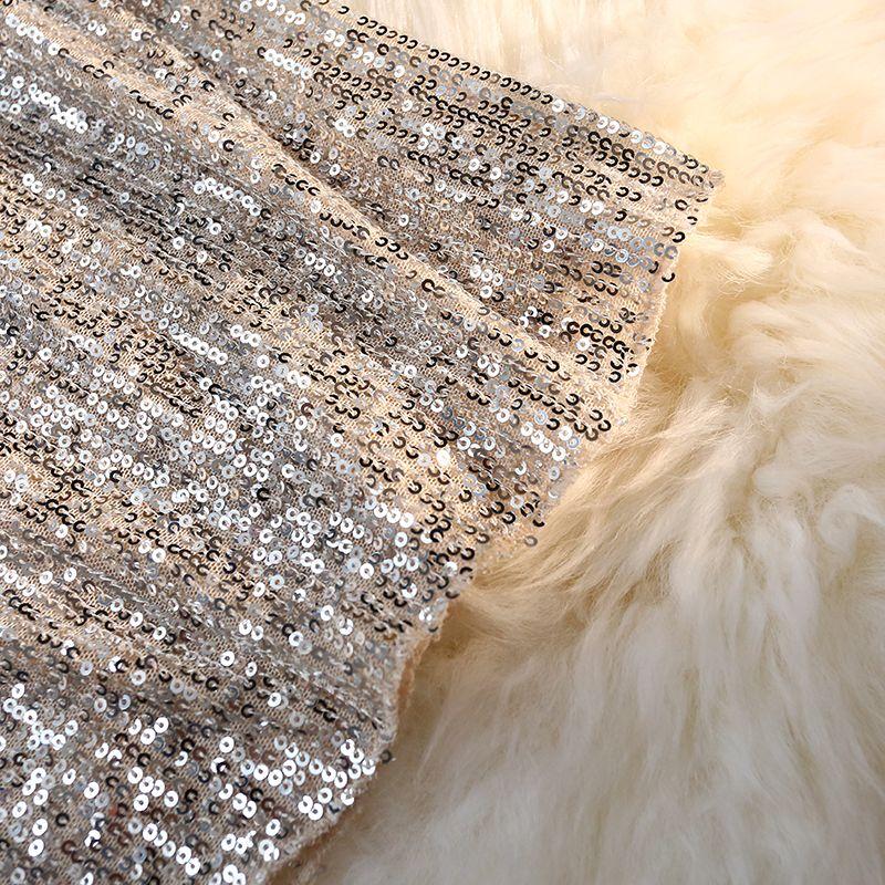 Sexy Sequin Skirt  Mid Length Women's Bag Buttocks  A-line One Step Skirt