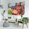 Funny Muscle Man Hog Rider Tapestry - Viral Meme Gamer Wall Hanging For Bedroom Living Room Dorm Decor