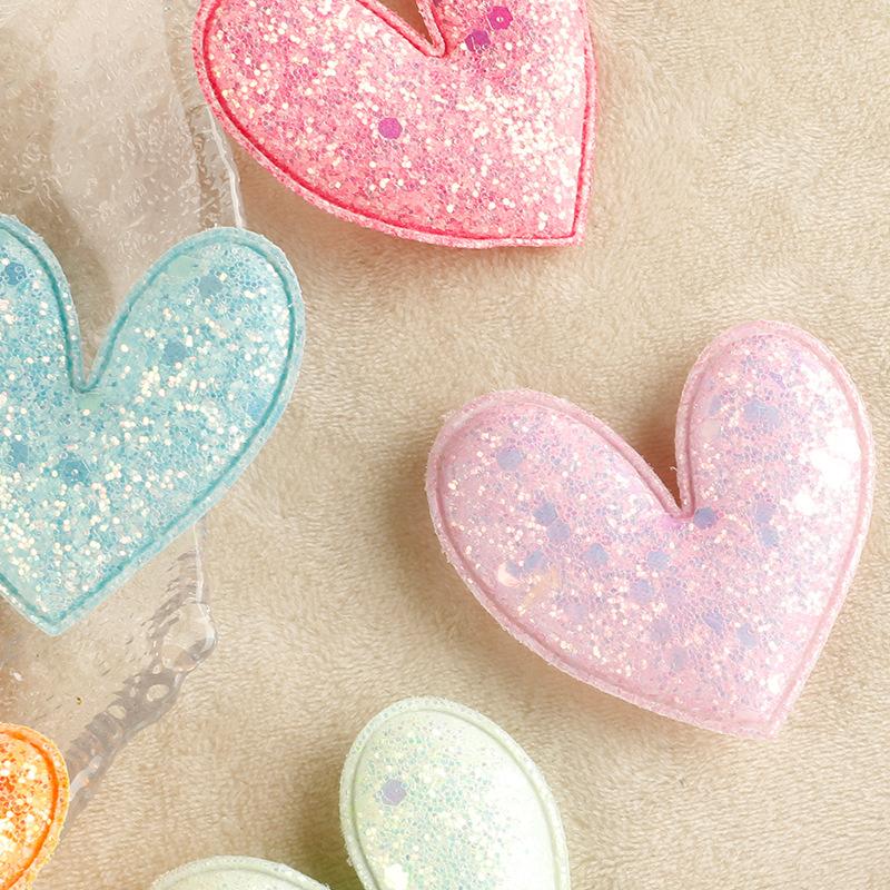 Duoku Three-Dimensional Love Badge Embroidery Sticker Sequins Love Accessories Hairpin Cloth Label Clothing Accessories Patch Cloth Sticker
