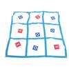 Large XO Outdoor Game Nylon XO Board Toss Yard Game with X and O Bn Bags Drawstring Bag for Kids Backyard Lawn Camping Games