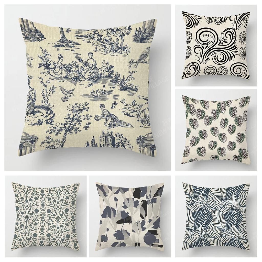 Modern Home Living Room Decor Throw Pillow Covers Cushion Sofa 35x35cm 40x40 60x60cm 45x45cm 40*40 Pillowcase Boho Plant Nordic