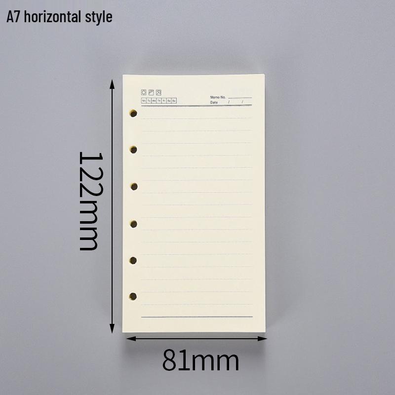 A5 Loose-Leaf Detachable Error Notebook with 6-Hole A4 Paper, Clip-On Shell, and A6 Inner Page Buckle Ring.