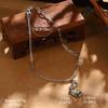 Pearl Flower Butterfly Oil Painting Necklace: Elegant Chinese Summer Jewelry for Women