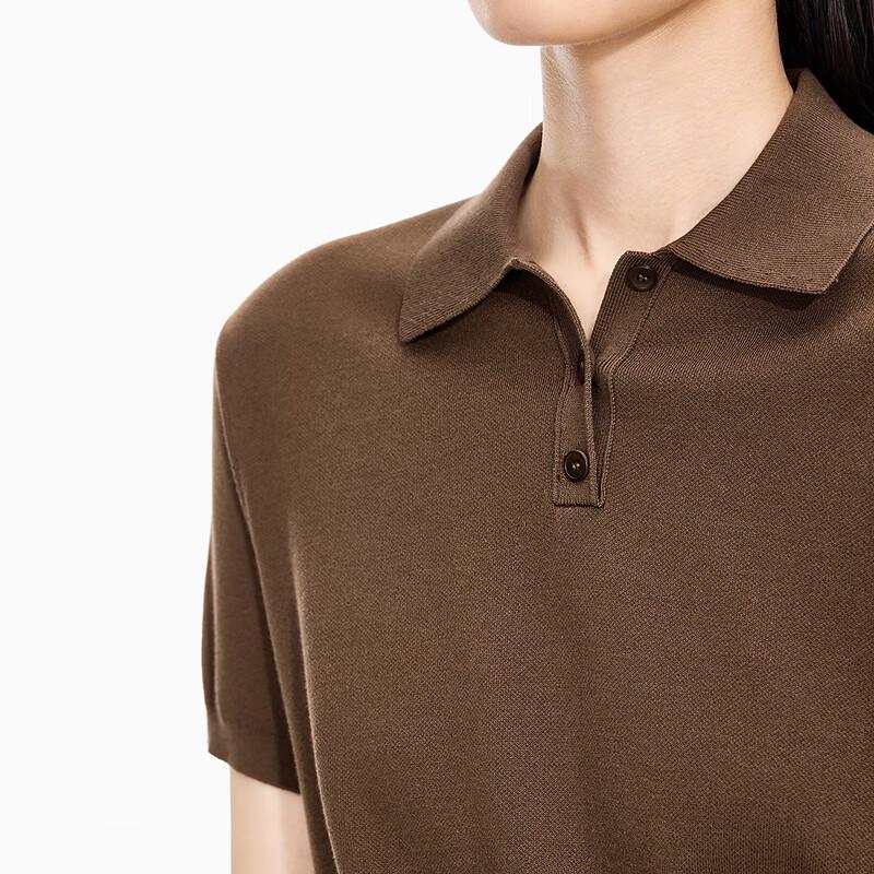 JNBY 2025 Autumn Polo Collar Pullover Sweater 5P7314130