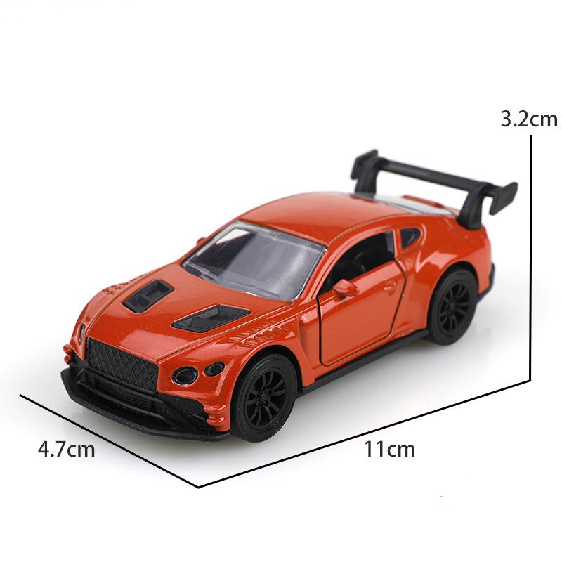 1:38 Alloy Sports Car Toy Model Children Cool Pull Back Car Double Open The Door Simulation Racing Car Small Car Boy Gifts