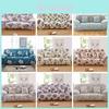 Flower Printed Sofa Cover Slipcover Soft And Elastic Anti-skid Stretch Couch Cover Available In Multiple Sizes