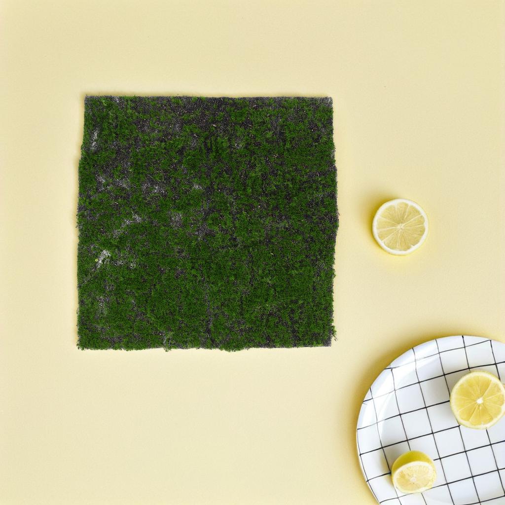 30Cmx30Cm Realistic Artificial Moss Mat Soft Faux Grass For Fairy Garden Crafts Wall Decor Indoor Plants Landscaping Decor Craft