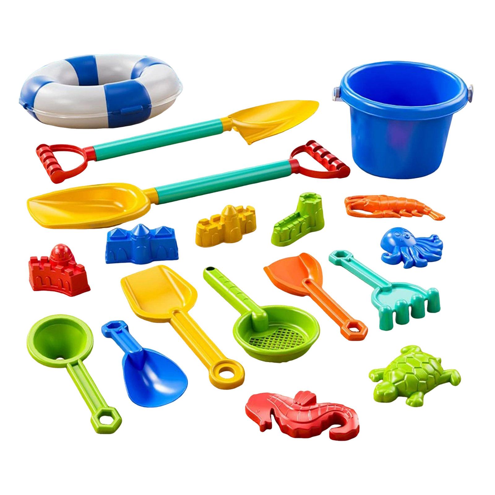 

12er Pack Beach Toys 19 Piece Sand Toys Set Kids Sandbox Toys Includes Water Wheel Beach Tool Kit Bucket Watering Can With Mesh