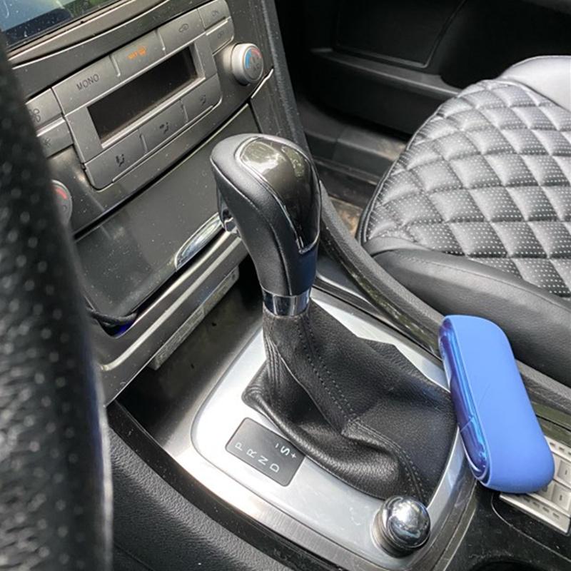 Auto Leder Gangschaltungshebel für Ford Mondeo MK4 S-MAX Kuga Galaxy MK1 SCHWARZ Automatikgetriebe Hebelgriff Schaltgetriebe Schalthebel