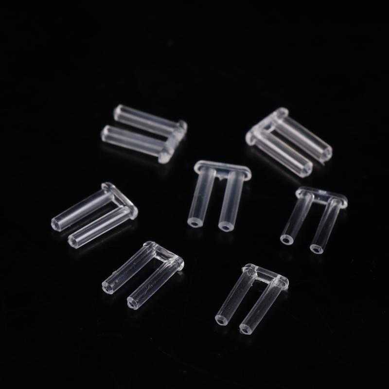 100 Peças Óculos Sem Aro Tampões Duplos de Borracha Buchas de Bloqueio Plástico para Óculos Pinos de Dupla Bucha Acessórios de Reparo para Óculos