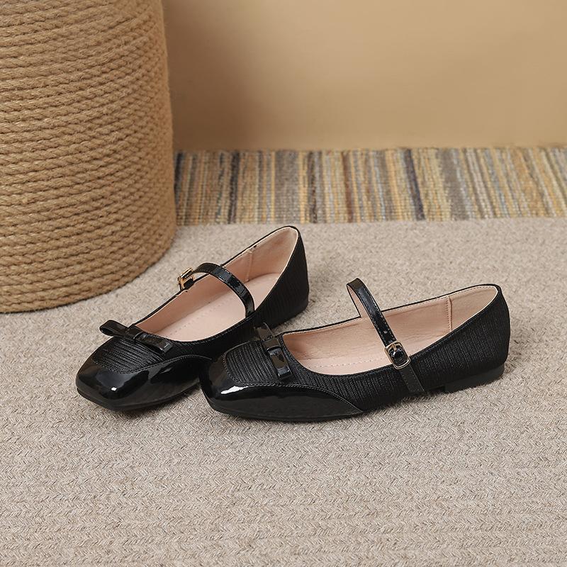 

Весна Осень Женские Балетки Мягкая Одинарная Обувь Элегантный Бренд Женские Туфли Мэри Джейн Черные Красные Большой Размер 42 D535 35 чёрный