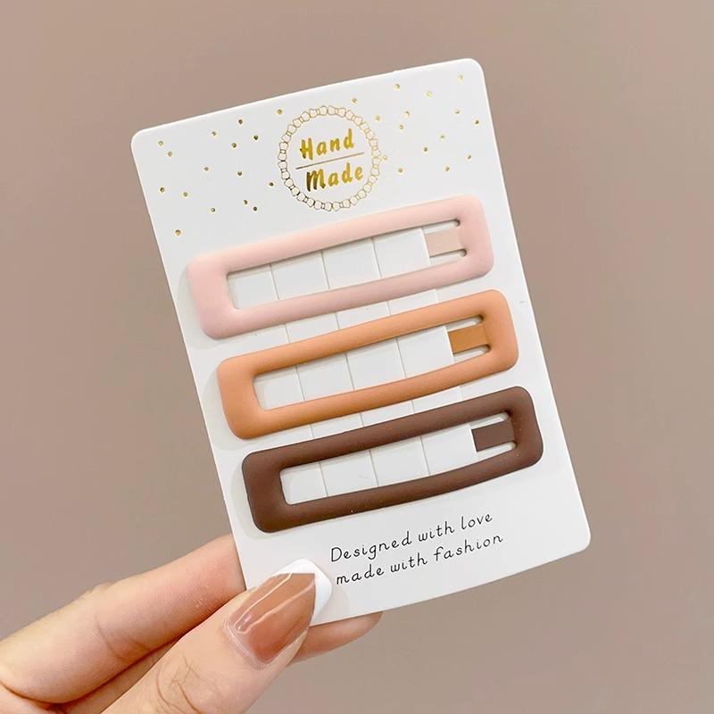 Milk Curry Color Bangs Clip Star Hairpin Press Style Women's New Hair Accessories Headdress Broken Hair Clip Side Clip