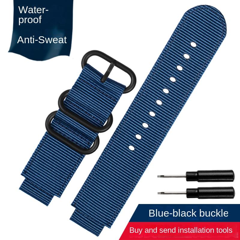 Canvas-Uhrenarmband 18mm für CASIO PRG-260/550PRW-3500/2500/5100 Box AE1200/1300 W-219 Modifiziertes Nylon-Uhrenarmband Herrenarmband