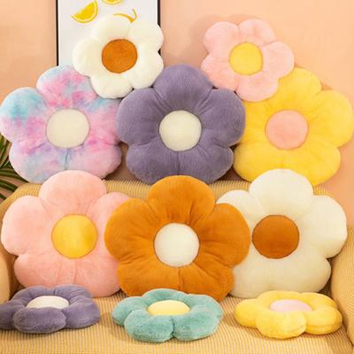 Cojín de asiento con forma de margarita de peluche de 35 cm, con forma de girasol, para dormitorio de niños y niñas, decoración de oficina, sofá, juguetes de peluche