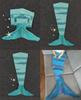 Acrylic Striped Mermaid Blanket For Home Office And Lounge Decor