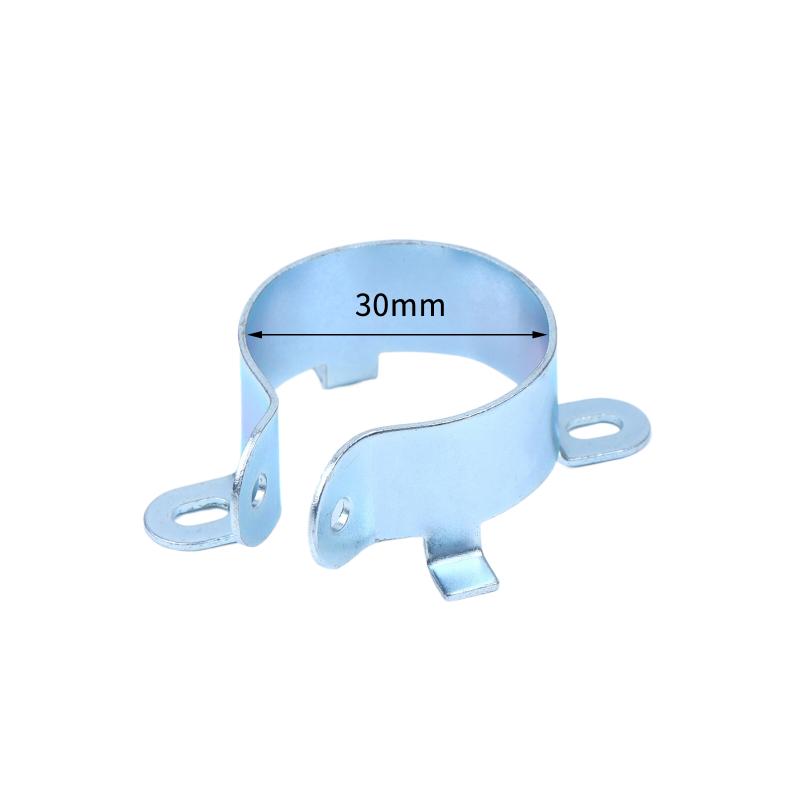 Tin Plated Capacitor Mounting Clamp 2 Feet Fastening Clamping Ring Holder for Power Supply Repair