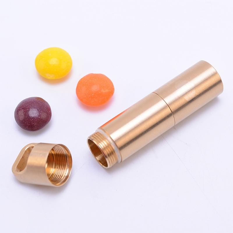 Waterproofed Outdoor Storage Container Double Opening Medicine Dry Bottles for Outdoor Hiking and Home Use