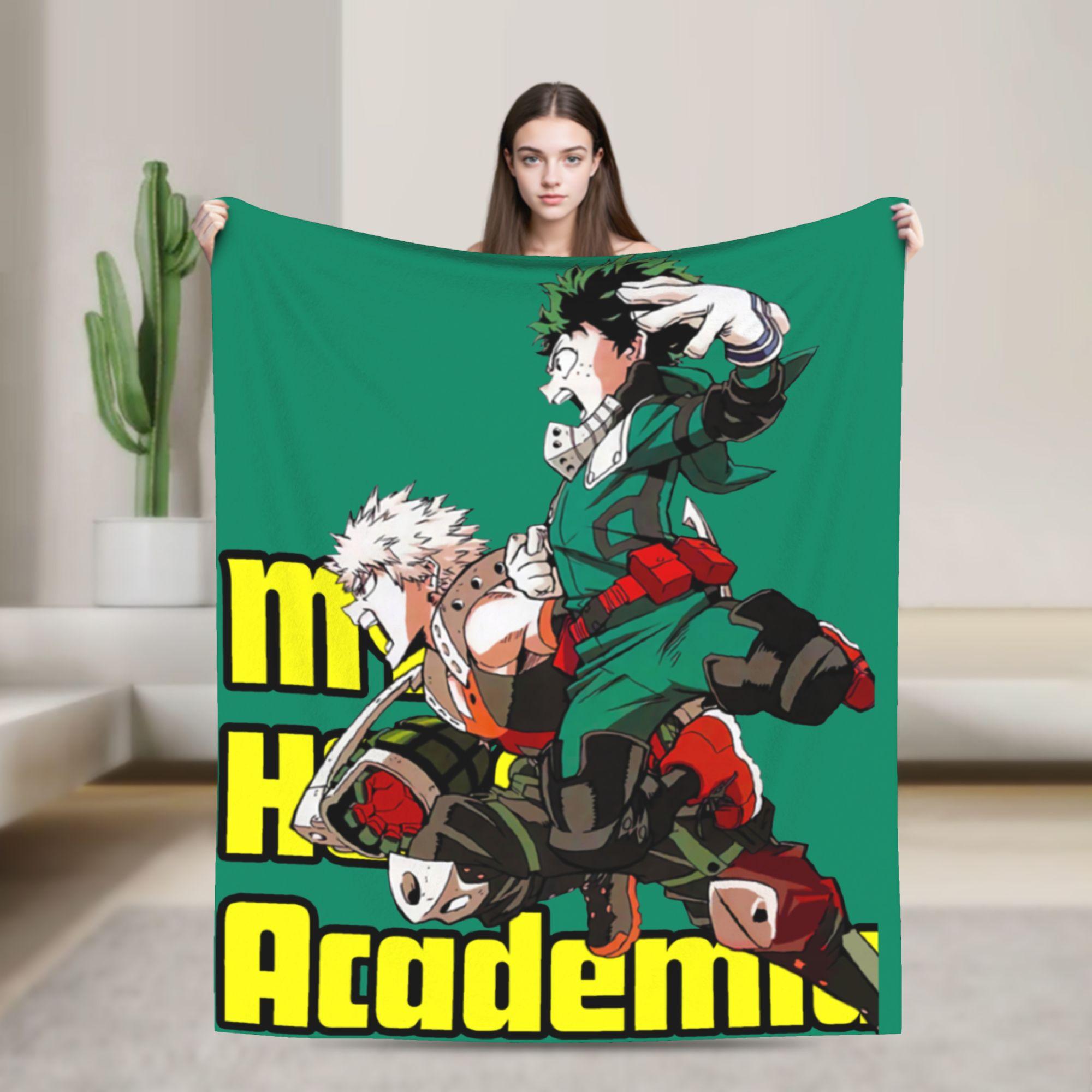 Todoroki Shoto Collage Blankets Velvet Boku No My Hero Academia Ultra-Soft Throw Blanket for Outdoor Travel Bedspread 75x90cm