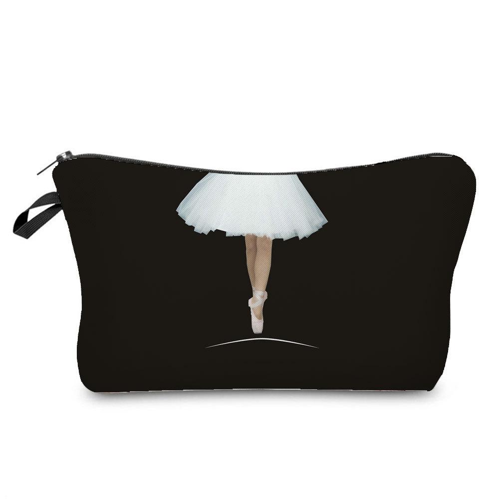 Damen Ballett Print Kosmetiktasche Toilettenartikel Organisieren Reise Aufbewahrungskoffer  6441