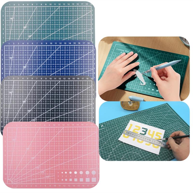 1Pc A5 Self Healing PVC Cutting Mat Workbench Patchwork Cut Pad Sewing Manua Knife Engraving Leather Cutting Board Side Underlay