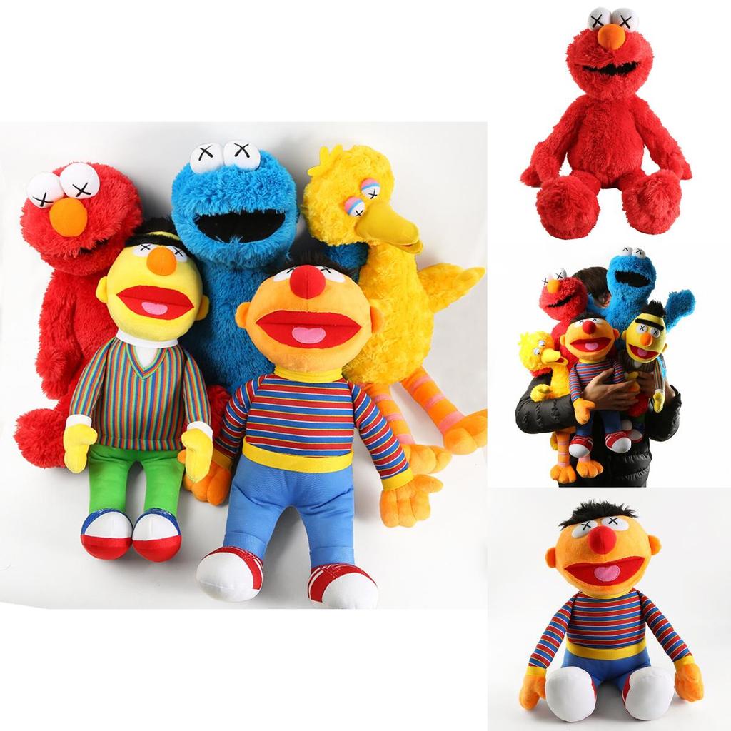 Adorável Brinquedo de Pelúcia Kaws Sesame Street Elmo Cookie Boneca de Pelúcia Macia Perfeita Para Crianças