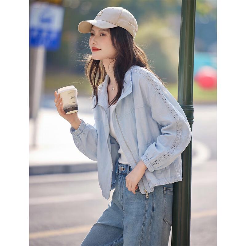 Women's Hollow Out Lace Patchwork Casual Jacket
